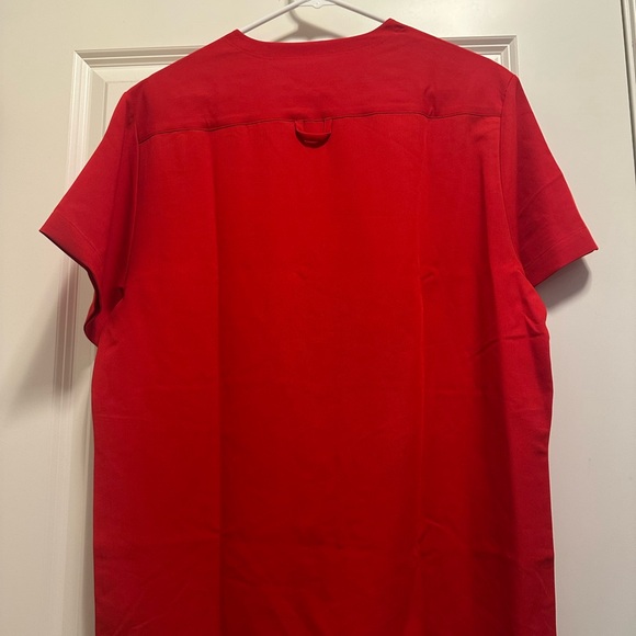 Red Scrub Top - Picture 2 of 2